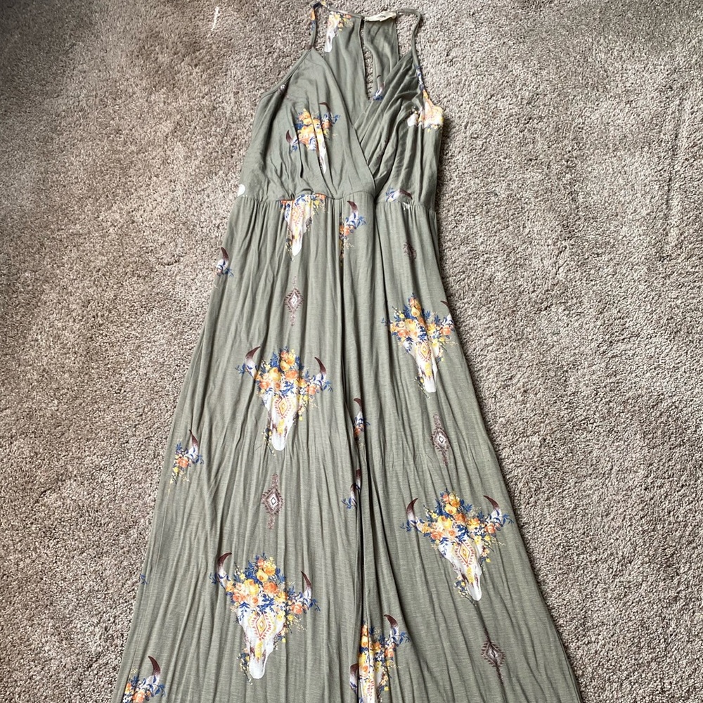 Olive green jumpsuit